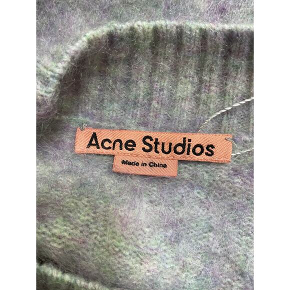 Acne Studios Purple Mohair Pullover Sweater Size S - Picture 3 of 5